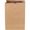 Shopping Bag Flat Bottom 1/6 BBL, Brown Pk400