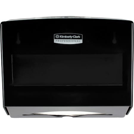 Scottfold Folded Towel Dispenser (09215), Black, 10.75" x 9.0" x 4.75" (Qty 1)