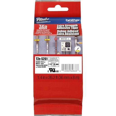 Label/Ribbon Cartridge, White, 1-1/2 in W