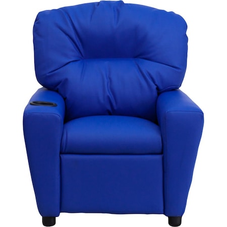 Kids Recliner, 25"" to 39"" x 28"", Upholstery Color: Blue