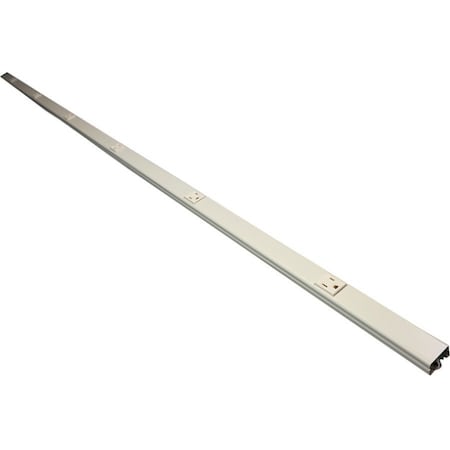 Outlet Strip, Plug Converter, 5-15R, 6 ft., White
