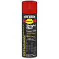 Rust Preventative Spray Paint, Bright Red, Gloss, Solvent, 15 oz