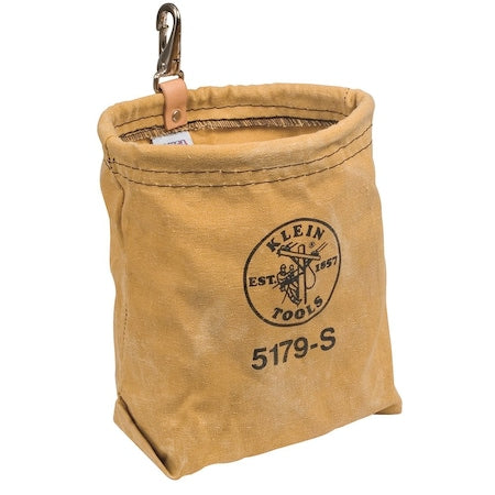 Tool Pouch, Water-Repellant Canvas Pouch - Snap, 10 oz. Canvas, 1 Pockets