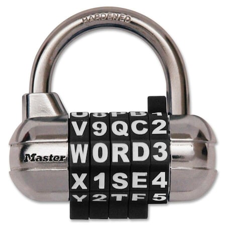Luggage/Briefcase Padlock, Steel, Center
