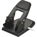 Heavy Duty Paper Punch, Two Hole, Blk