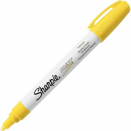 Liquid Paint Marker, Yellow, Fiber, PK12