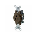 Straight Blade Receptacle, 5-15R, 15 A, 125V AC, 2 Pole, 3 Wire, Flush Mount, Grounded