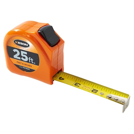 25 ft Tape Measure, 1 in Blade