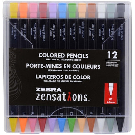 Zensations Colored Pencil Assorted 12Pk