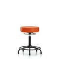 Vin Stool without Back-Medium Bench Height with RT BaseandStat Glides in Orange Kist Trailblazer Vin