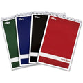 6 x 9" Steno Book With Assorted Colored Cover, Pk4
