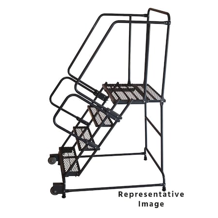 Tilt and Roll Ladder,Steel,50 in.H