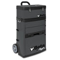 C41H Tool Cart, 3 Drawer, Gray, Sheet Metal, 21 in W x 13 in D x 36 in H