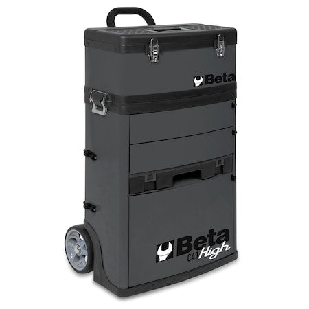 C41H Tool Cart, 3 Drawer, Gray, Sheet Metal, 21 in W x 13 in D x 36 in H