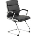 Executive CaressoftPlus Chair with Metal Chrome Finish, Guest Chair
