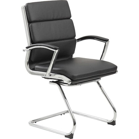 Executive CaressoftPlus Chair with Metal Chrome Finish, Guest Chair