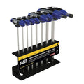 Hex Kit Set, Metric, Ball End T-Handle, 6-Inch with Stand, 8-Piece