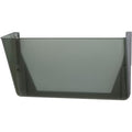 Wall Pocket, Letter, Smoke, 7Hx13W In, Smoke