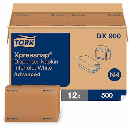 Disposable Dispenser Napkin, White, PK6000