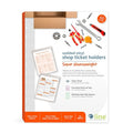 Shop Ticket Holder, Clear, 9 x 12", PK50