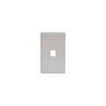 Hubbell 1-Socket IFP11OW Faceplate - 1 x Socket(s) - 1-gang - Office White