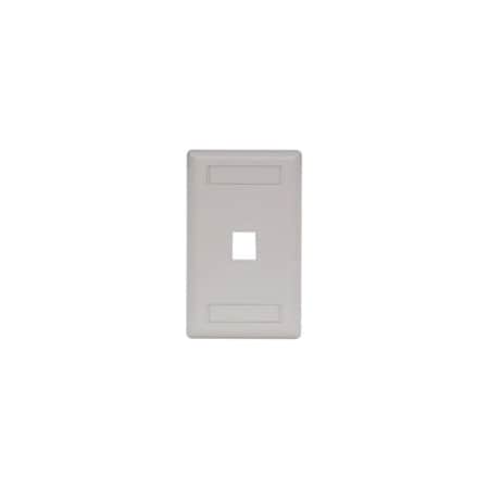 Hubbell 1-Socket IFP11OW Faceplate - 1 x Socket(s) - 1-gang - Office White