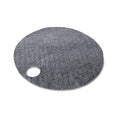 Sorbent Pad, 9.4 gal, 22 in Dia., Universal, Gray, Renewable Natural Fibers