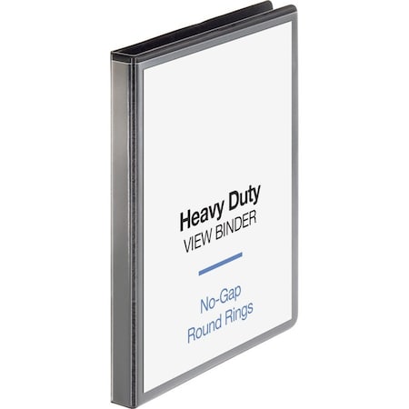Ring Binder, Black, Clear Sleeve