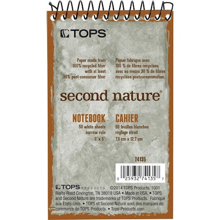 3 x 5"" Single Subject Wirebound Notebook