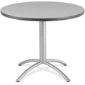 Round Cafe/Breakroom Table, Gray - 42" Round x 29"H, 42" W, 42" L, 29" H, Laminated Melamine Top