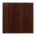 Square High-Gloss Walnut Resin Table Top