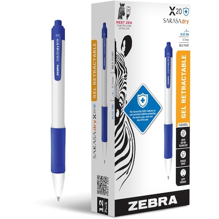 Gel Pen Retractable X20 Plus, PK12