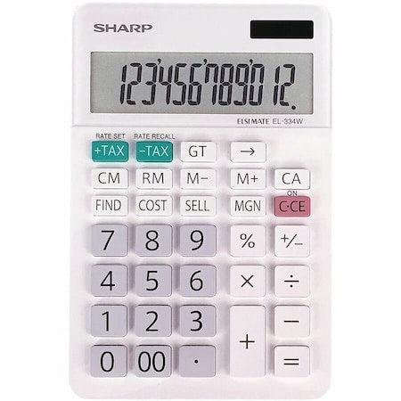 Desktop Calculator, LCD, 12 Display Digits