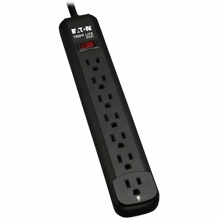 Power Strip, 5-15R, 5-15P, 12 ft., Black
