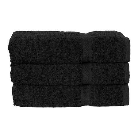 Bath Towel,52 in L,Black