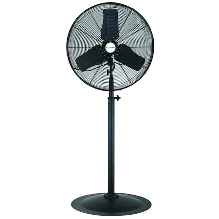 Standard-Duty Industrial Fan, Pedestal Mount, 120V AC, 7,805/7,403/6,774 cfm