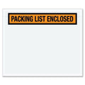 Packing List Envelopes, Orange, PK1000