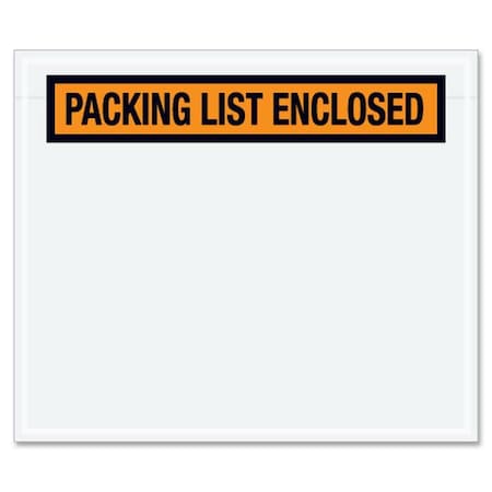 Packing List Envelopes, Orange, PK1000
