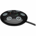 Power Strip, Surge, USB, 4 5-15R, 5-15P, 6 ft., Black