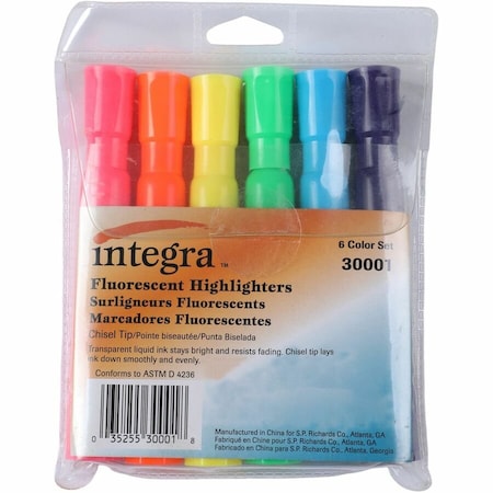 Highlighter, Felt-Tip, Non-Refillable, PK12