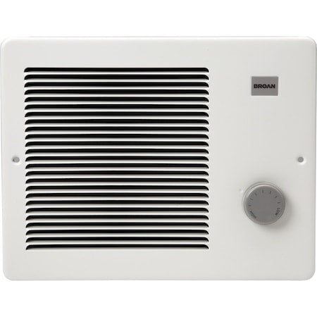 Recessed Electric Wall-Mount Heater, Recessed or Surface, 750/1500, 1125/1500 W, 120/208/240V AC
