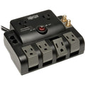 Power Strip, Surge, 6 5-15R, 5-15P, 6 ft., Black