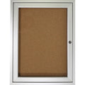 Enclosed Cork Bulletin Board 36" x 24", 1 Door