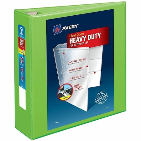 Heavy-Duty View 3 Ring Binder, 3 in