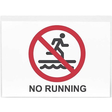 Sign Holder, Clear, Adhesive, PK10
