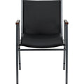 Stack Armchair, Blk Frame Fnsh, Blk Vinyl