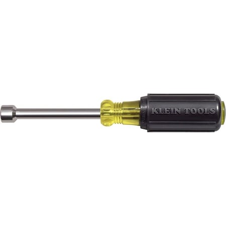 8 mm Nut Driver, Cushion Grip, 3-Inch Hollow Shaft