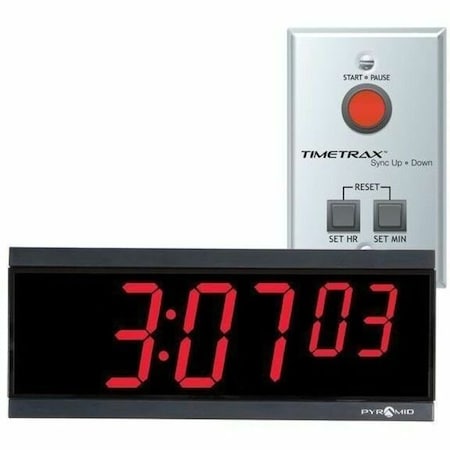 11-1/8" Digital Wireless Digital Timer Wall Clock, Black