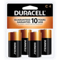 Coppertop C Alkaline Battery, 1.5V DC, PK4