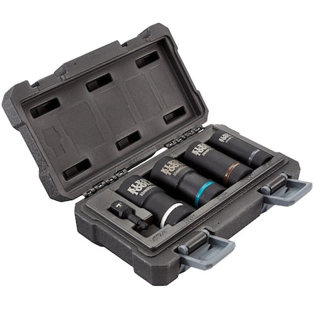 1/2"; 5-Piece Set Drive Impact Socket Set, 5 pcs